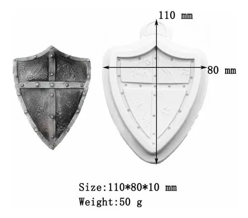 MOLDE DE SILICON ESCUDO MEDIEVAL GAME OF TRO