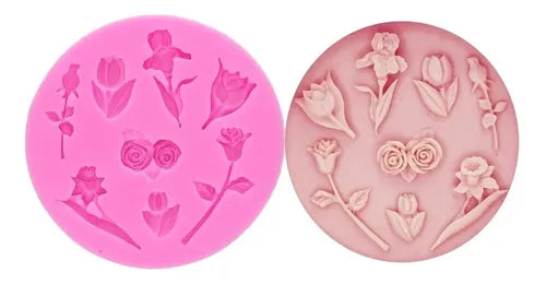 MOLDE DE SILICON FLORES MINI
