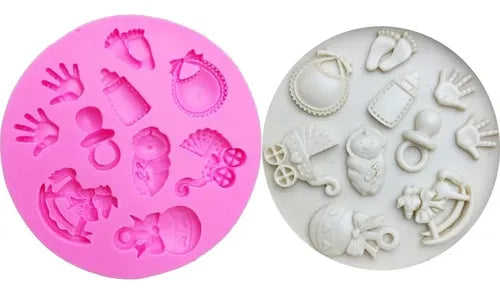 MOLDE DE SILICON BABY SHOWER