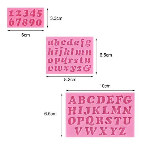 MOLDE DE SILICON PROMO ABC NUMEROS
