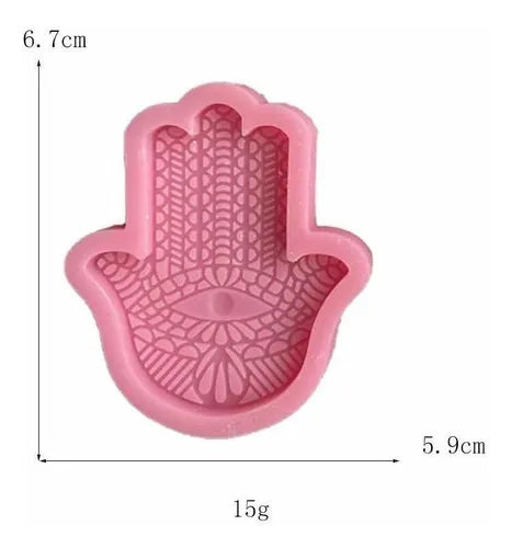 MOLDE DE SILICON MANO DE FATIMA