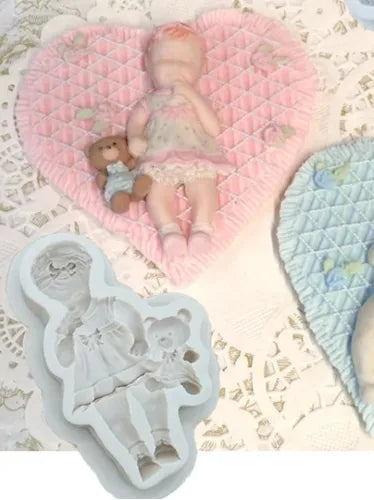 MOLDE DE SILICON BEBE NIÑA