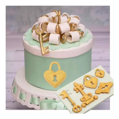 MOLDE DE SILICON LLAVE VINTAGE