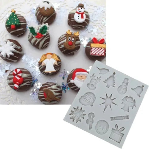 MOLDE DE SILICON NAVIDAD ESTRELLA