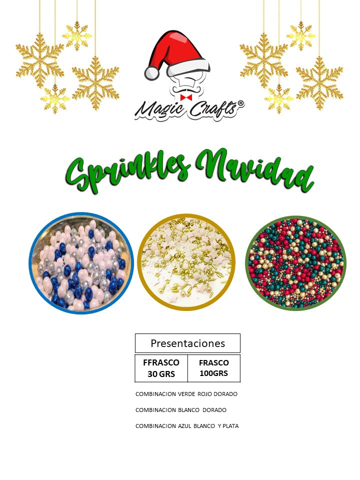 Christmas Sprinkles 🎄🎅🏼 Las mejores chispas para decorar tus postres 🧁  Ahora si empezaremos a ponernos muy navideños ✨ Ya puedes comprar…