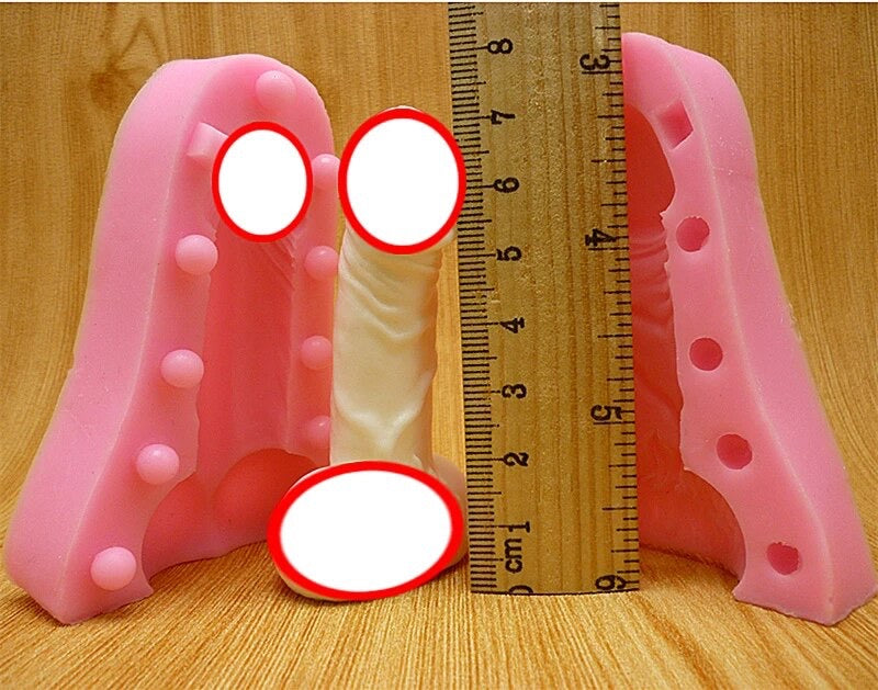 MOLDE DE SILICÓN PENE 3D