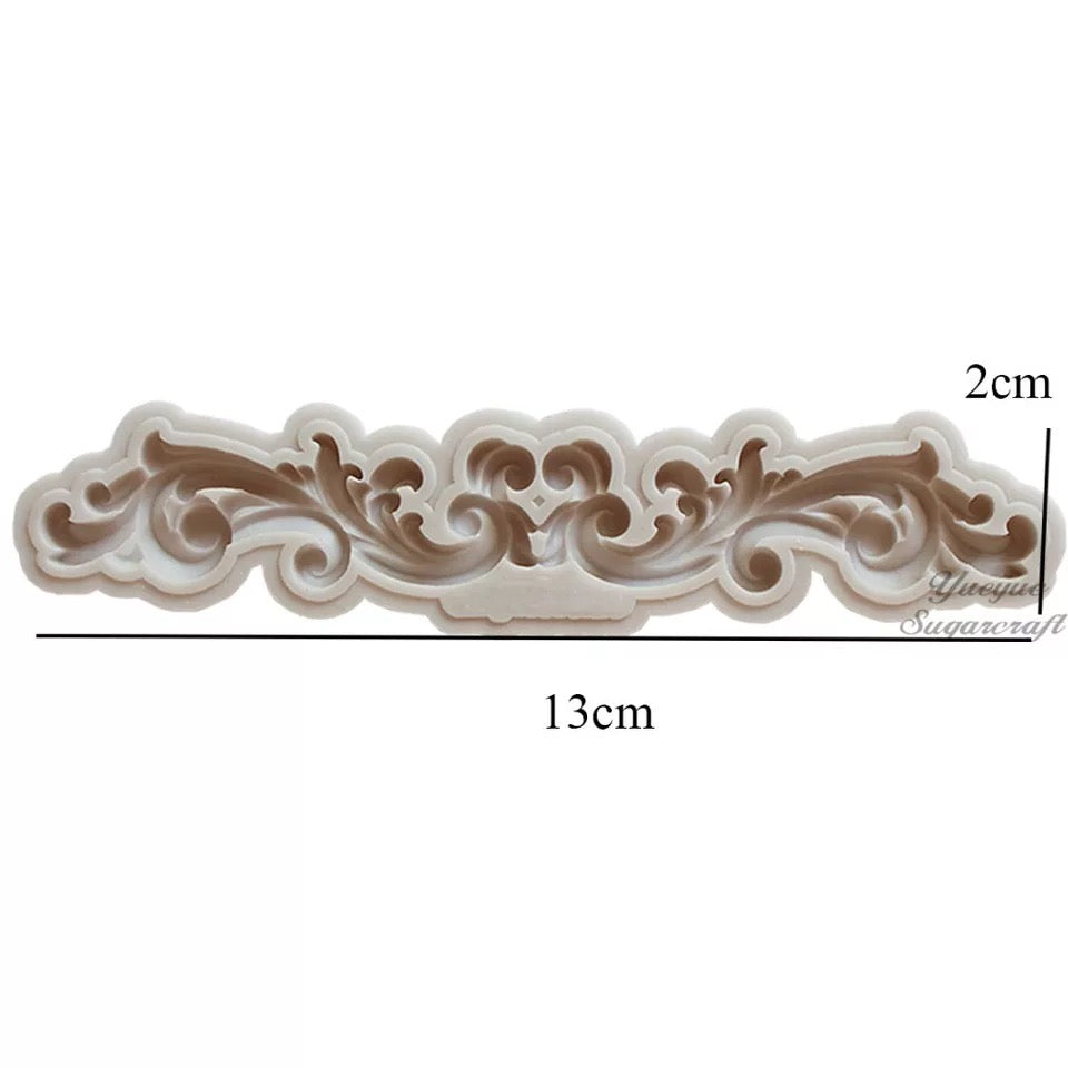 MOLDE DE SILICÓN ORNAMENTO VINTAGE