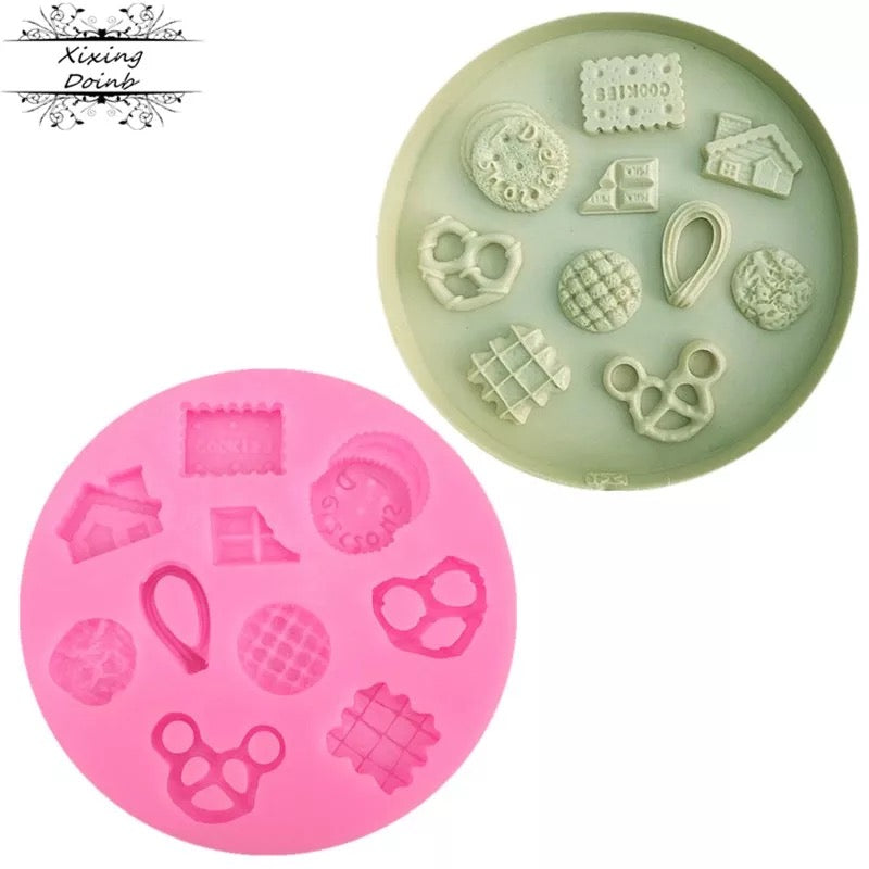 MOLDE DE SILICÓN GALLETAS, PRETZEL