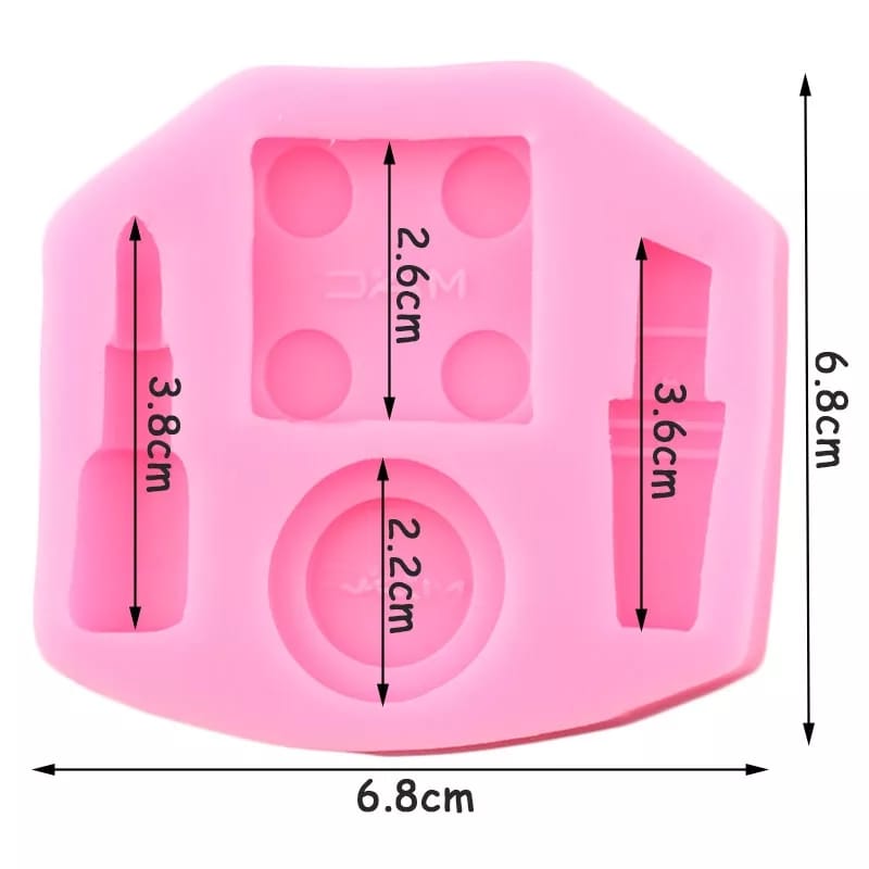MOLDE DE SILICÓN MAQUILLAJE 2 MOLDES