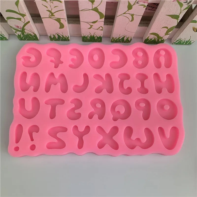 MOLDE DE SILICÓN ABECEDARIO MAYÚSCULAS