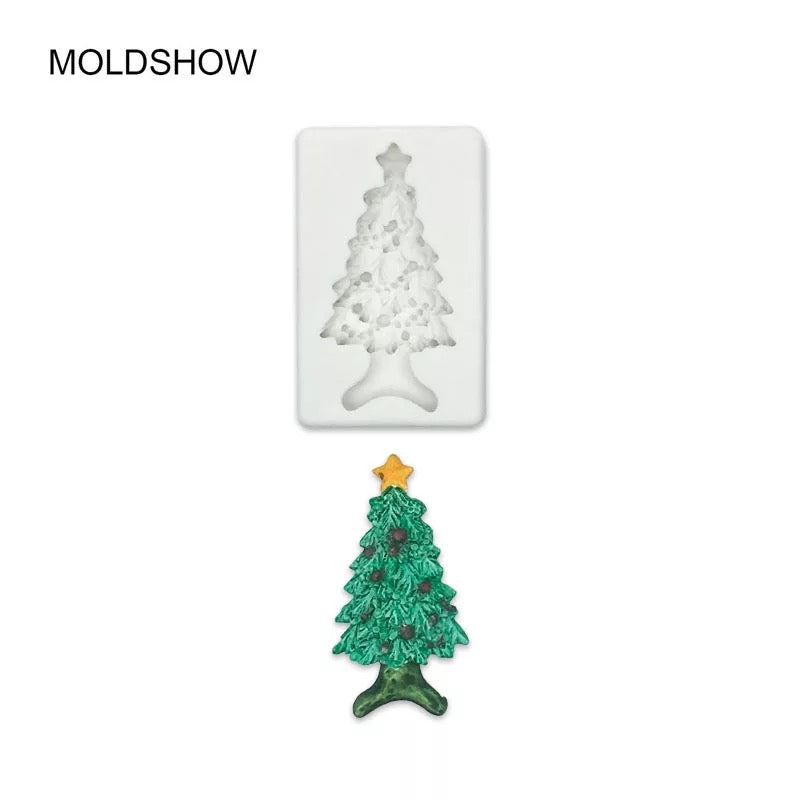 MOLDE DE SILICÓN ÁRBOL DE NAVIDAD