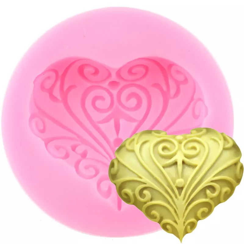 MOLDE DE SILICÓN CORAZÓN FORJADO