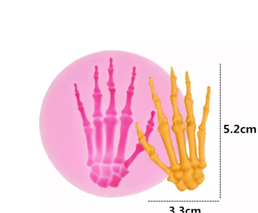 Molde de Silicón Mano de Esqueleto
