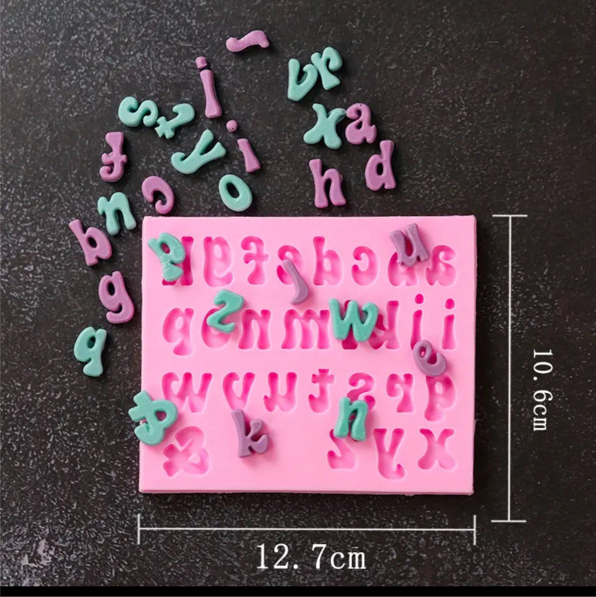 MOLDE DE SILICÓN ABECEDARIO MINÚSCULA