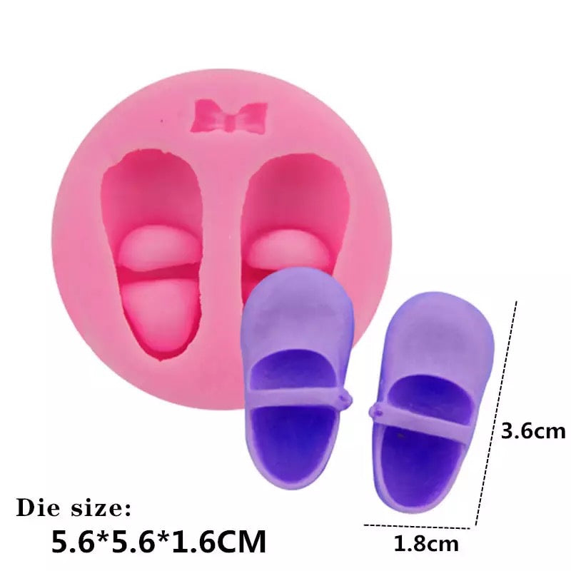Molde de Silicón Zapatos de Bebé