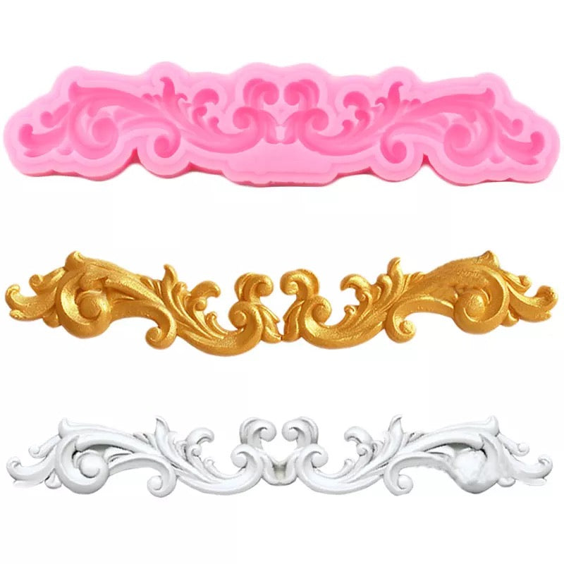 MOLDE DE SILICÓN ORNAMENTO VINTAGE