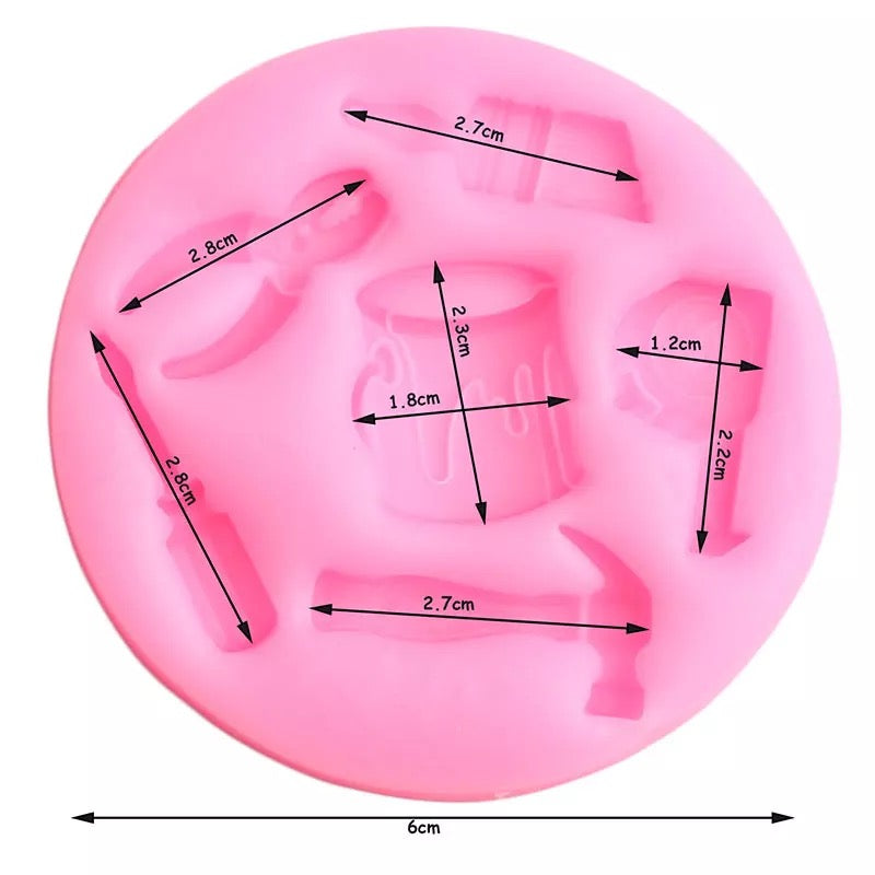 MOLDE DE SILICÓN HERRAMIENTAS PINTURA
