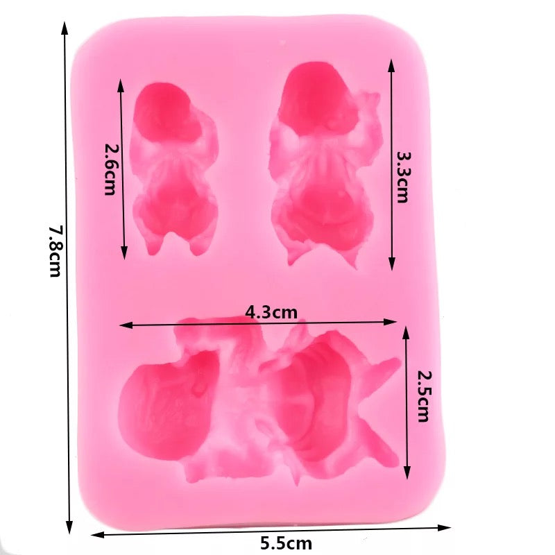Molde de Silicón Bebe Pañal