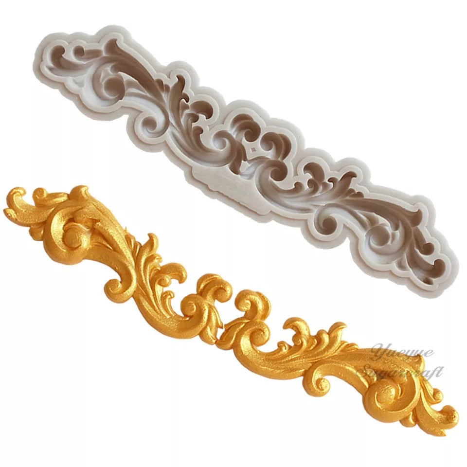 MOLDE DE SILICÓN ORNAMENTO VINTAGE