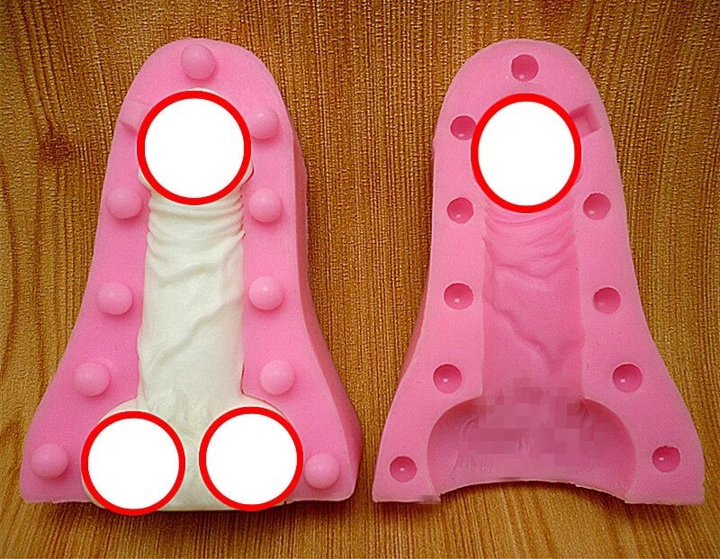 MOLDE DE SILICÓN PENE 3D