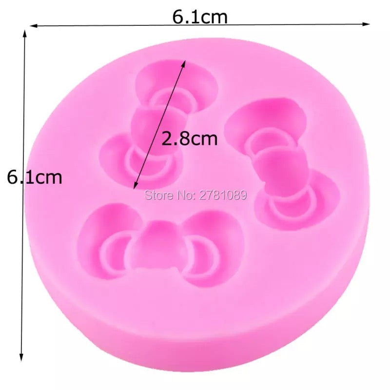 MOLDE DE SILICÓN MOÑOS KITTY